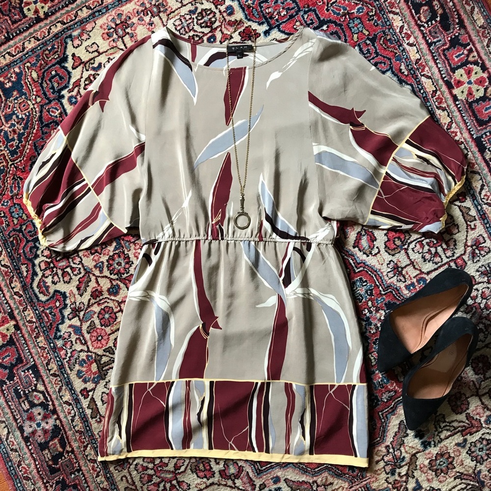 GLAM Silk Dress Size: L